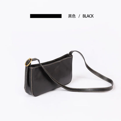 2024 New Casual All-match Underarm Shoulder Bags Solid Color All-match Casual Handbags Female Minority Light Luxury Purses