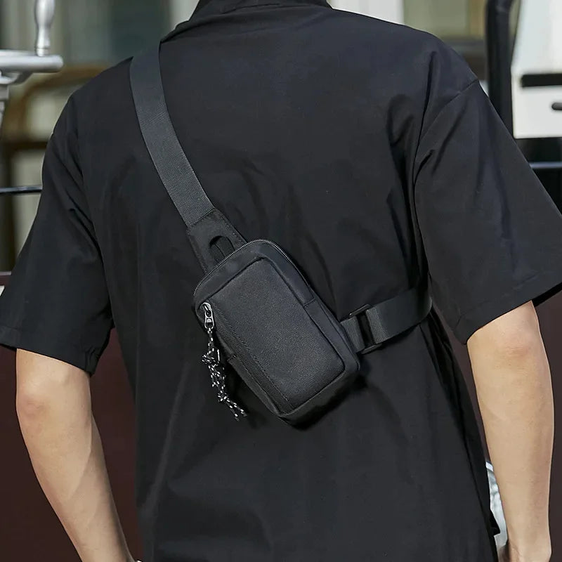 2024 New Casual Handbag Travel Phone s Mens Shoulder Oxford Luxury Fashion Men Chest Man Sling Crossbody Bag for Male
