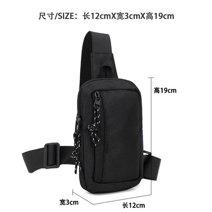 2024 New Casual Handbag Travel Phone s Mens Shoulder Oxford Luxury Fashion Men Chest Man Sling Crossbody Bag for Male