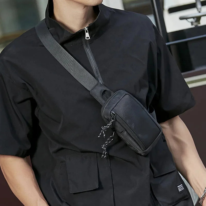 2024 New Casual Handbag Travel Phone s Mens Shoulder Oxford Luxury Fashion Men Chest Man Sling Crossbody Bag for Male