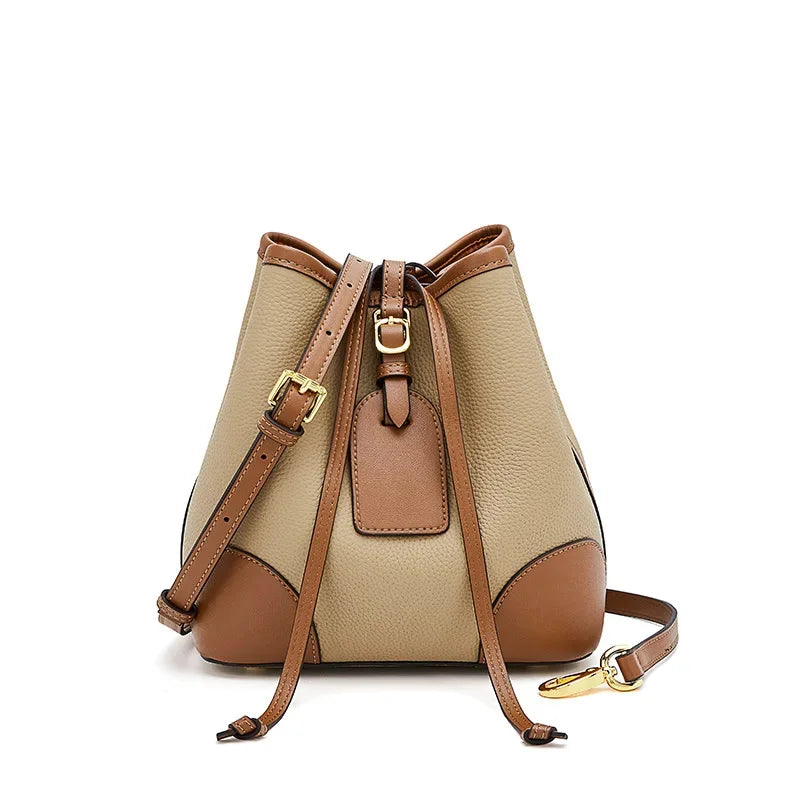 2024 New Casual Women Bucket High Quality Fashion Simple Handbag Large Capacity Messenger Bag