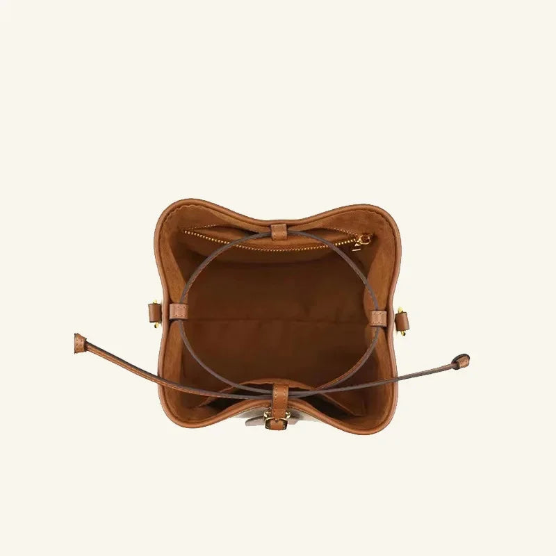 2024 New Casual Women Bucket High Quality Fashion Simple Handbag Large Capacity Messenger Bag