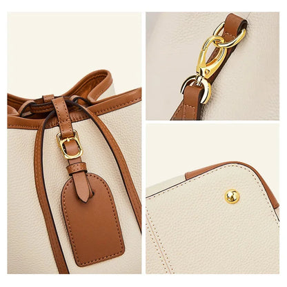 2024 New Casual Women Bucket High Quality Fashion Simple Handbag Large Capacity Messenger Bag