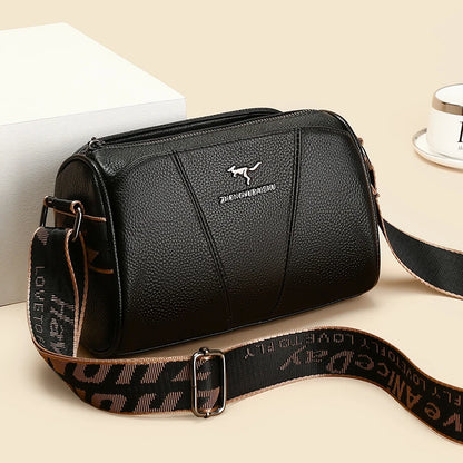 2024 New Cow Leather Handbag Female Cowhide Messenger Tote Sac High Quality Genuine Leather Women Crossbody Shoulder Bags