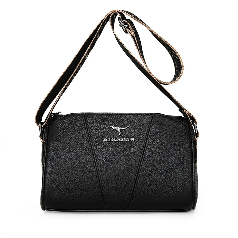 2024 New Cow Leather Handbag Female Cowhide Messenger Tote Sac High Quality Genuine Leather Women Crossbody Shoulder Bags