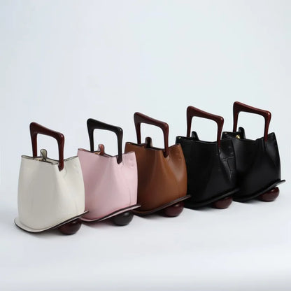 2024 New Cowhide Leather Bag For Women High Quality Commuter Handbags Fashion All-match Elegant Large Capacity Bolsos Mujer