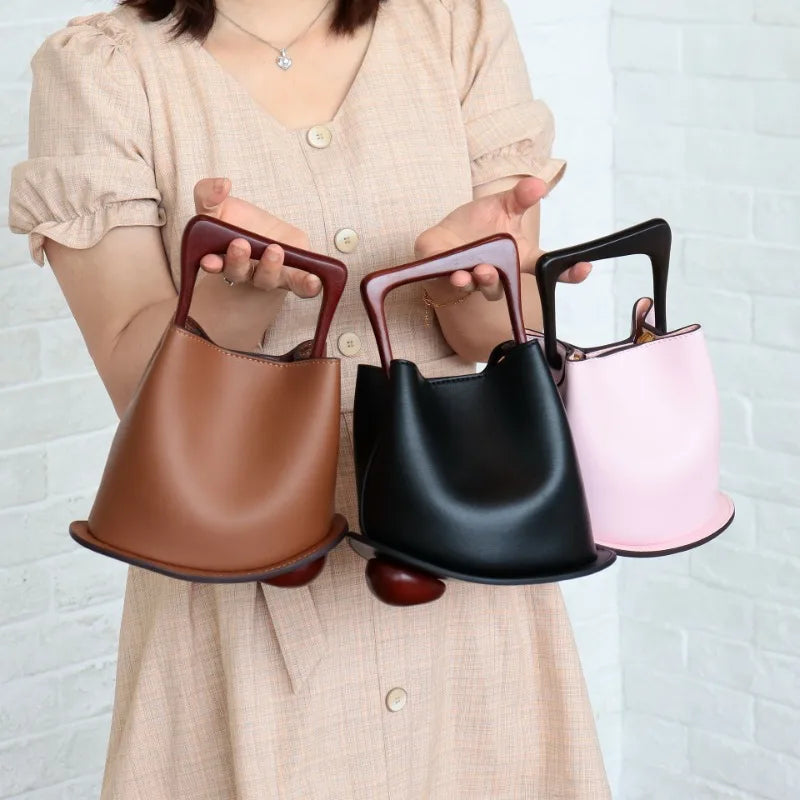 2024 New Cowhide Leather Bag For Women High Quality Commuter Handbags Fashion All-match Elegant Large Capacity Bolsos Mujer