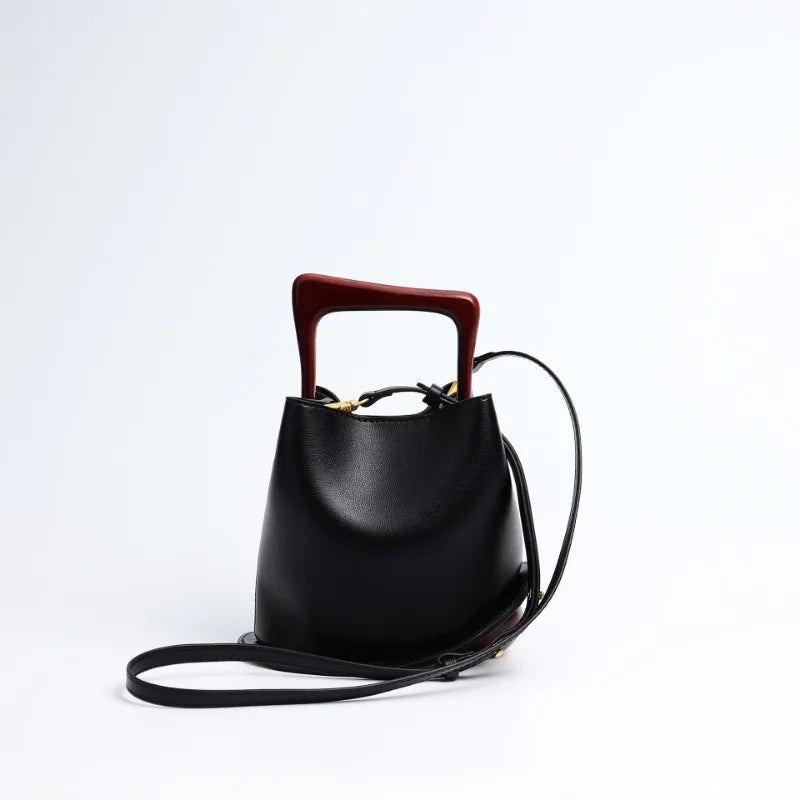 2024 New Cowhide Leather Bag For Women High Quality Commuter Handbags Fashion All-match Elegant Large Capacity Bolsos Mujer