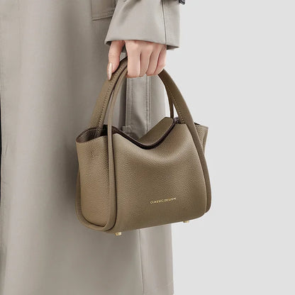 2024 New Crossbody Bag Women’s Bag Genuine Leather Bucket Bag Light Luxury Handbag Designer Bags  Bags Luxury Handbags
