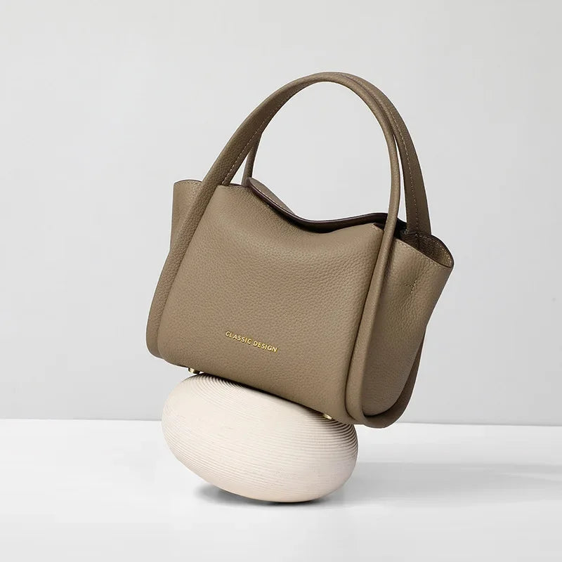 2024 New Crossbody Bag Women’s Bag Genuine Leather Bucket Bag Light Luxury Handbag Designer Bags  Bags Luxury Handbags