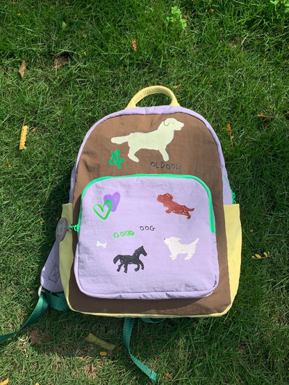 2024 New Design Graffiti Colorful Lightweight Backpack Women Computer Travel Backpack Cute