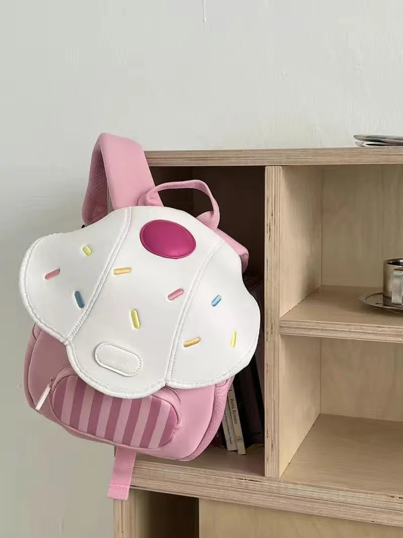 2024 New Design Mini Cute Mushroom Small Backpack Kindergarten Popular Children's Small Book Bag Trend For Daughter