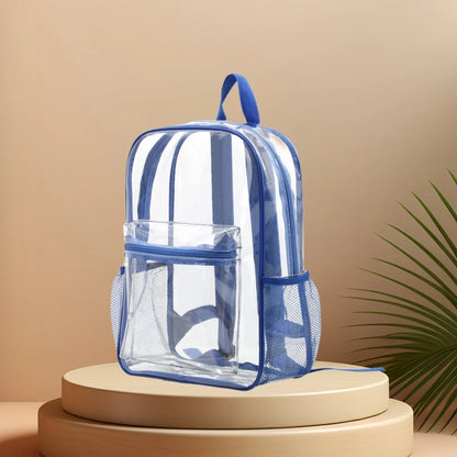 2024 New Design Transparent School Backpack PVC Waterproof Students Schoolbag Travel Bagpack Storage Bag College Bookbag Mochila