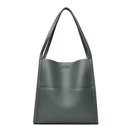 2024 New Designer Ladies Shoulder Bags Luxury Soft Leather Handbags For Women  Large Capacity Shopper Casual Tote Bag Bolsas SAC
