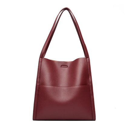 2024 New Designer Ladies Shoulder Bags Luxury Soft Leather Handbags For Women  Large Capacity Shopper Casual Tote Bag Bolsas SAC
