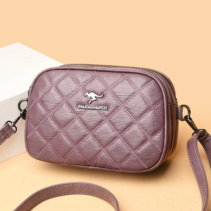 2024 New Designer Multi-pocket Women Tote Bag High Quality Soft Leather Female Shoulder Messenger Bags Luxury Ladies Handbag Sac
