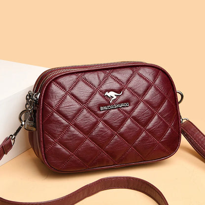2024 New Designer Multi-pocket Women Tote Bag High Quality Soft Leather Female Shoulder Messenger Bags Luxury Ladies Handbag Sac