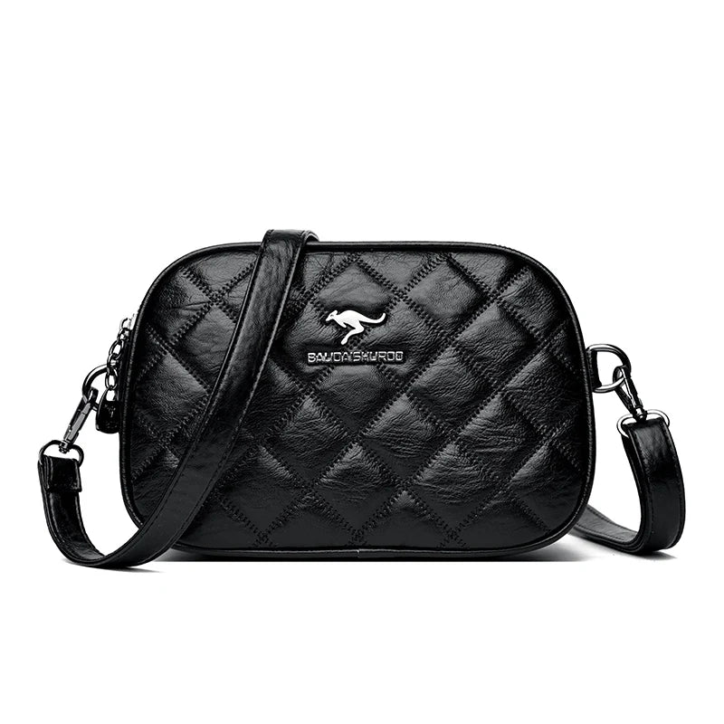 2024 New Designer Multi-pocket Women Tote Bag High Quality Soft Leather Female Shoulder Messenger Bags Luxury Ladies Handbag Sac