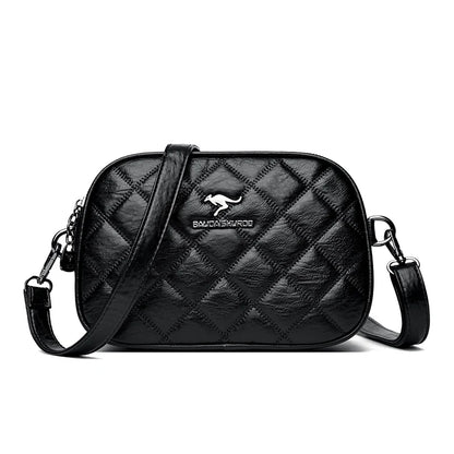 2024 New Designer Multi-pocket Women Tote Bag High Quality Soft Leather Female Shoulder Messenger Bags Luxury Ladies Handbag Sac