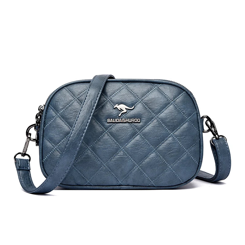 2024 New Designer Multi-pocket Women Tote Bag High Quality Soft Leather Female Shoulder Messenger Bags Luxury Ladies Handbag Sac