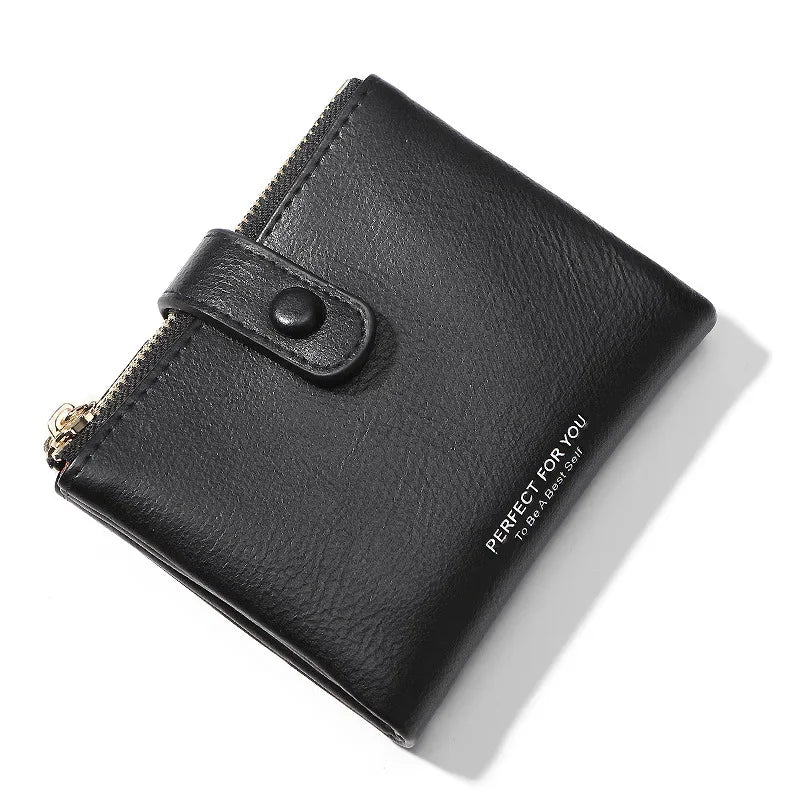 2024 New Double Zipper Pocket Ladies Wallet Pu Leather Large-Capacity Coin Purse, Female Card Hand Bag