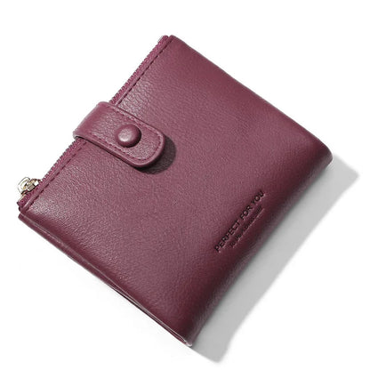 2024 New Double Zipper Pocket Ladies Wallet Pu Leather Large-Capacity Coin Purse, Female Card Hand Bag