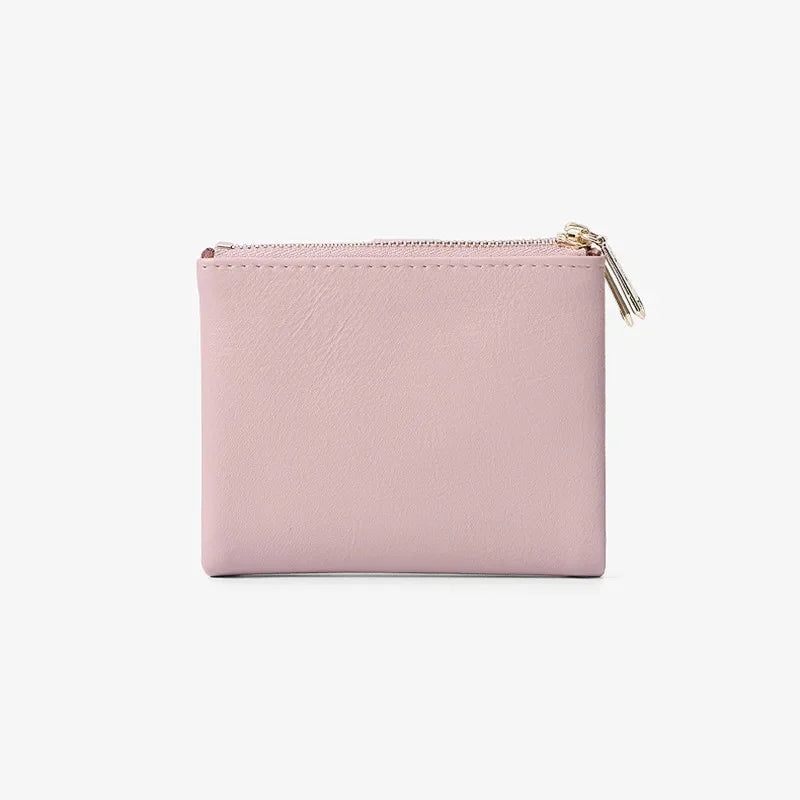 2024 New Double Zipper Pocket Ladies Wallet Pu Leather Large-Capacity Coin Purse, Female Card Hand Bag