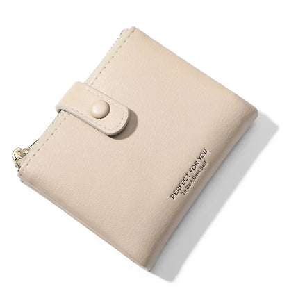 2024 New Double Zipper Pocket Ladies Wallet Pu Leather Large-Capacity Coin Purse, Female Card Hand Bag