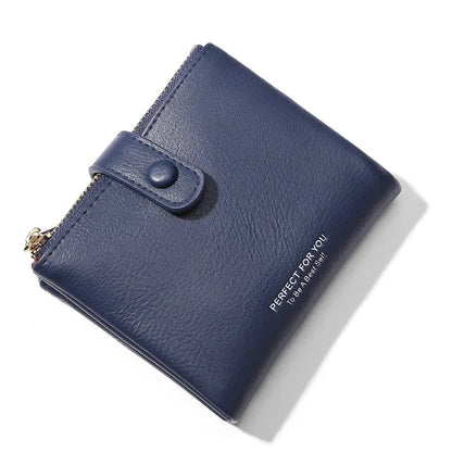 2024 New Double Zipper Pocket Ladies Wallet Pu Leather Large-Capacity Coin Purse, Female Card Hand Bag