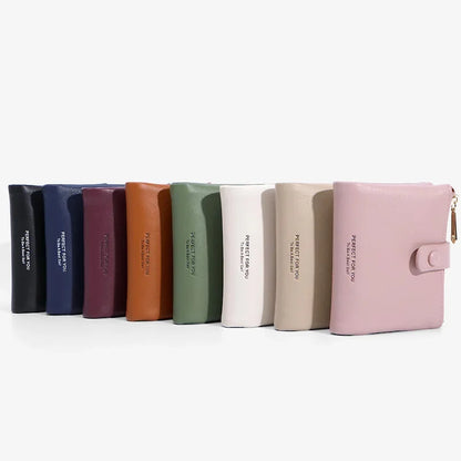 2024 New Double Zipper Pocket Ladies Wallet Pu Leather Large-Capacity Coin Purse, Female Card Hand Bag