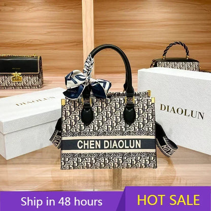 2024 New Embroidery Large Capacity Casual Totes High Quality Shoulder Messenger Bags Luxury Fashion Gg Women Purse And Handbags
