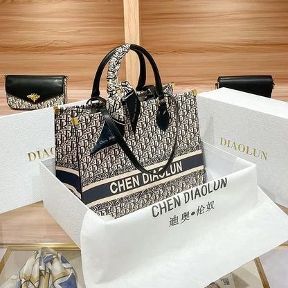 2024 New Embroidery Large Capacity Casual Totes Luxury Fashion Shoulder Bags Famous Designer Women Purse And Handbags Sac A Main