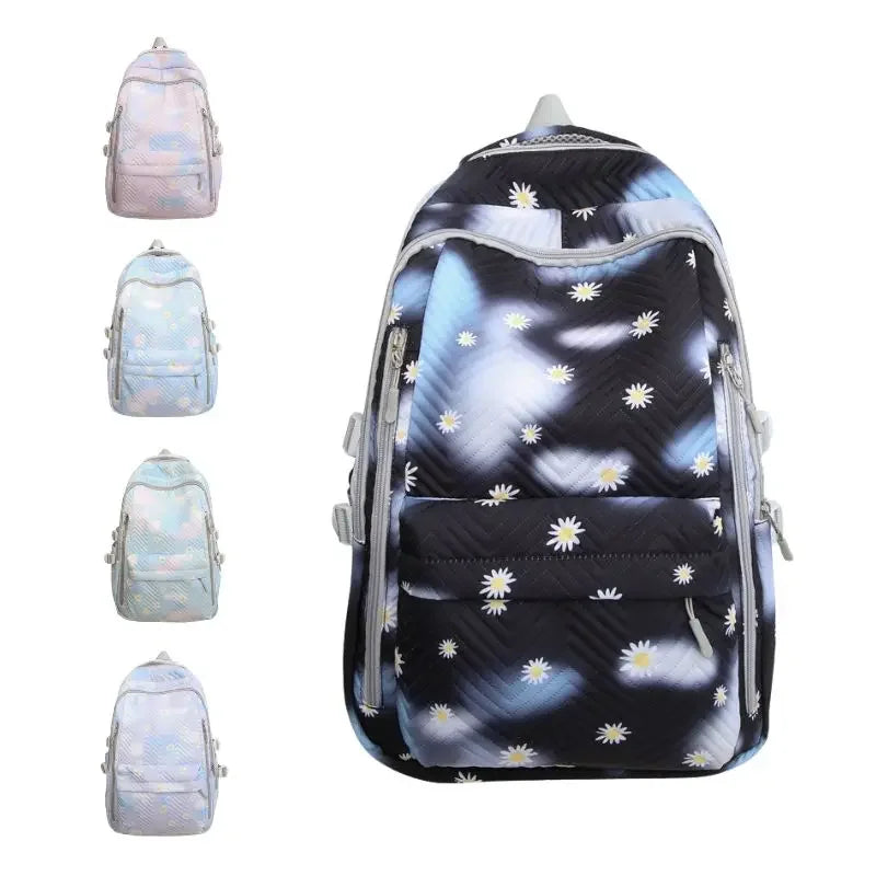 2024 New Fashion  Backpack Large Capacity Middle and High School BooBags for Teenage Students Outdoor Climbing Bag