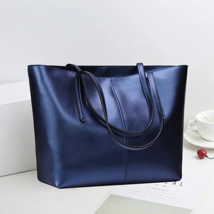 2024 New Fashion Casual Genuine Leather Women Bags All-match Trendy Handbags Large Capacity Versatile Practical Tote Bolsos