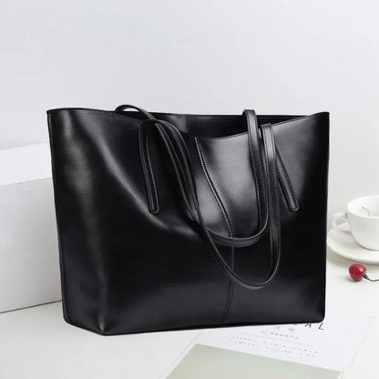 2024 New Fashion Casual Genuine Leather Women Bags All-match Trendy Handbags Large Capacity Versatile Practical Tote Bolsos