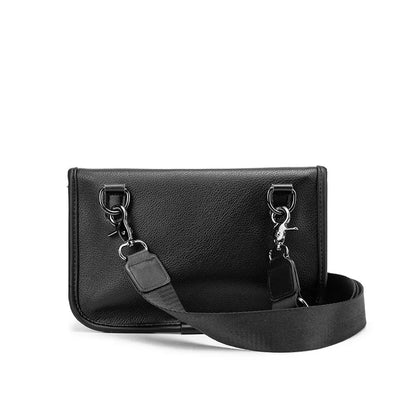 2024 New Fashion Chest Small Square PU Leather Black Shoulder s Luxury Brand Mobile Phone Messenger Bag hand