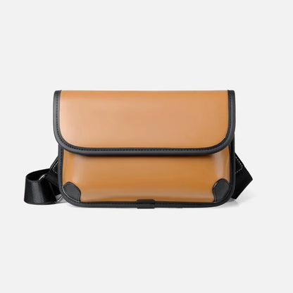 2024 New Fashion Chest Small Square PU Leather Black Shoulder s Luxury Brand Mobile Phone Messenger Bag hand