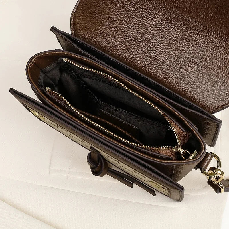 2024 New Fashion Crossbody Bag Small Square Bag High-Quality Textured Shoulder Bags Women's Bag Luxury Handbags