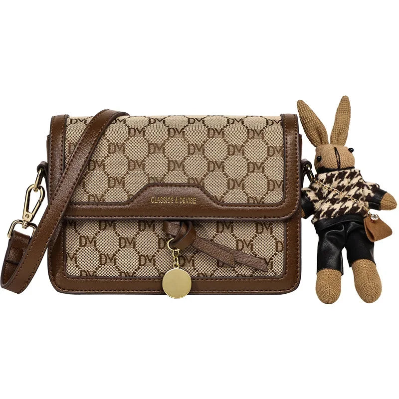 2024 New Fashion Crossbody Bag Small Square Bag High-Quality Textured Shoulder Bags Women's Bag Luxury Handbags