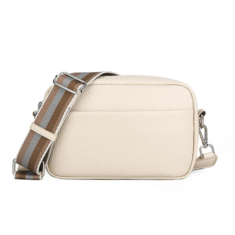 2024 New Fashion Female Shoulder Bag Solid Color PU Leather Women Shoulder Crossbody Casual Trendy Small Bag