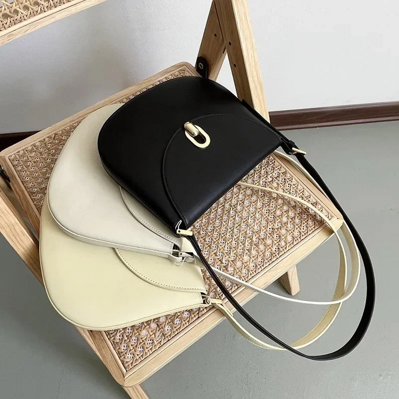 2024 New Fashion Hobos Korean Minority Designer Portable Underarm Shoulder Bags Simple All-match Commuter Handbags Purses