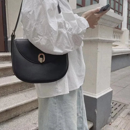 2024 New Fashion Hobos Korean Minority Designer Portable Underarm Shoulder Bags Simple All-match Commuter Handbags Purses
