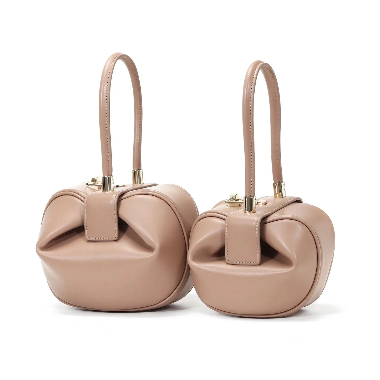 2024 New Fashion Leather Handbag Ladies Designer Korean Dumpling Shoulder Mobile Phone Wallet Small Wonton Bag Women