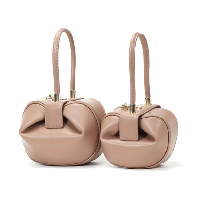 2024 New Fashion Leather Handbag Ladies Designer Korean Dumpling Shoulder Mobile Phone Wallet Small Wonton Bag Women