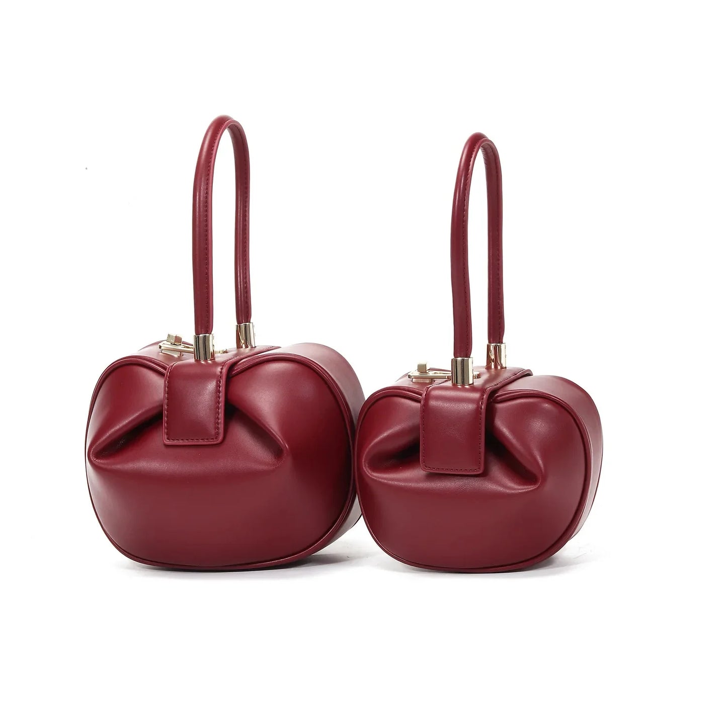2024 New Fashion Leather Handbag Ladies Designer Korean Dumpling Shoulder Mobile Phone Wallet Small Wonton Bag Women