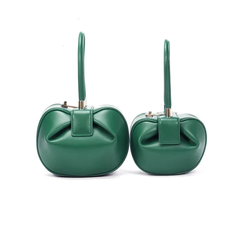 2024 New Fashion Leather Handbag Ladies Designer Korean Dumpling Shoulder Mobile Phone Wallet Small Wonton Bag Women