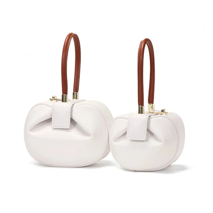 2024 New Fashion Leather Handbag Ladies Designer Korean Dumpling Shoulder Mobile Phone Wallet Small Wonton Bag Women