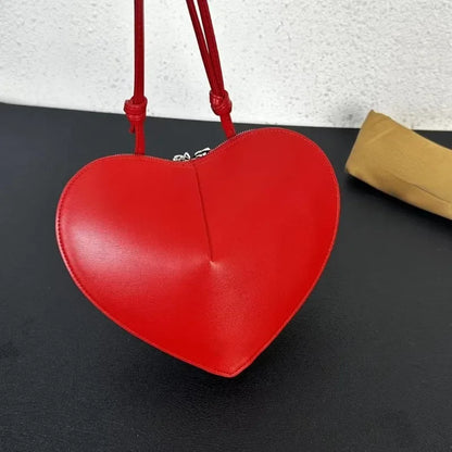 2024 New Fashion Love Bag Elegant Solid Luxury Cowhide Shoulder Crossbody Bags All-match Commuter Handbags Female Bolsas Mujer