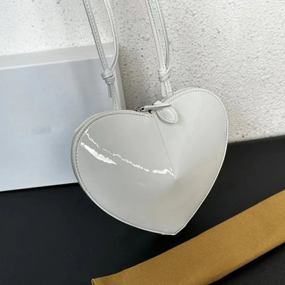 2024 New Fashion Love Bag Elegant Solid Luxury Cowhide Shoulder Crossbody Bags All-match Commuter Handbags Female Bolsas Mujer
