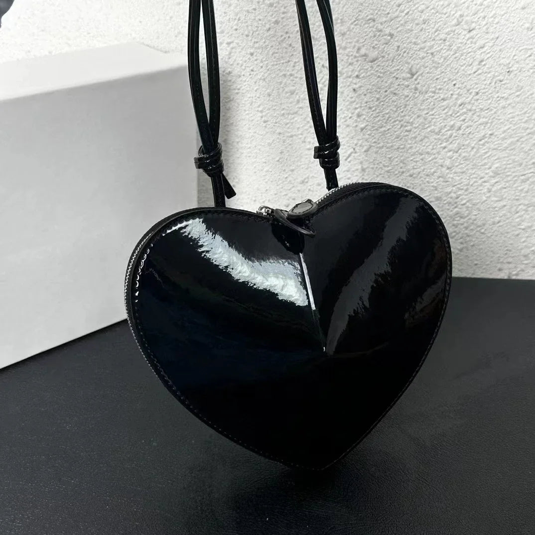 2024 New Fashion Love Bag Elegant Solid Luxury Cowhide Shoulder Crossbody Bags All-match Commuter Handbags Female Bolsas Mujer